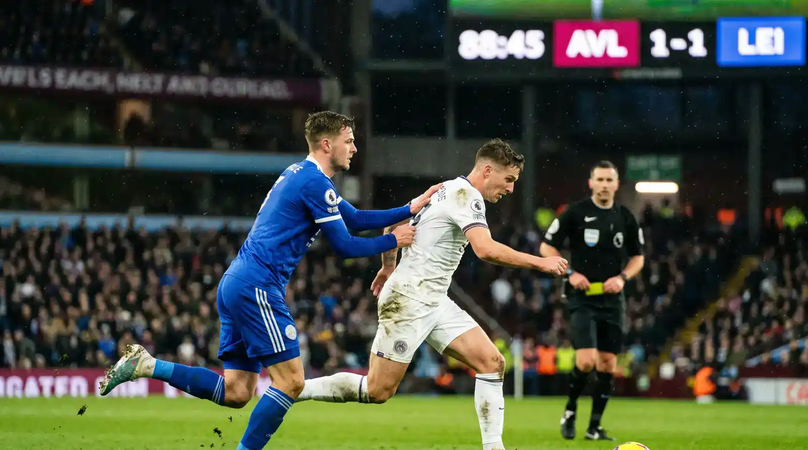 Late substitute committing a tactical foul in the closing minutes of a Premier League fixture