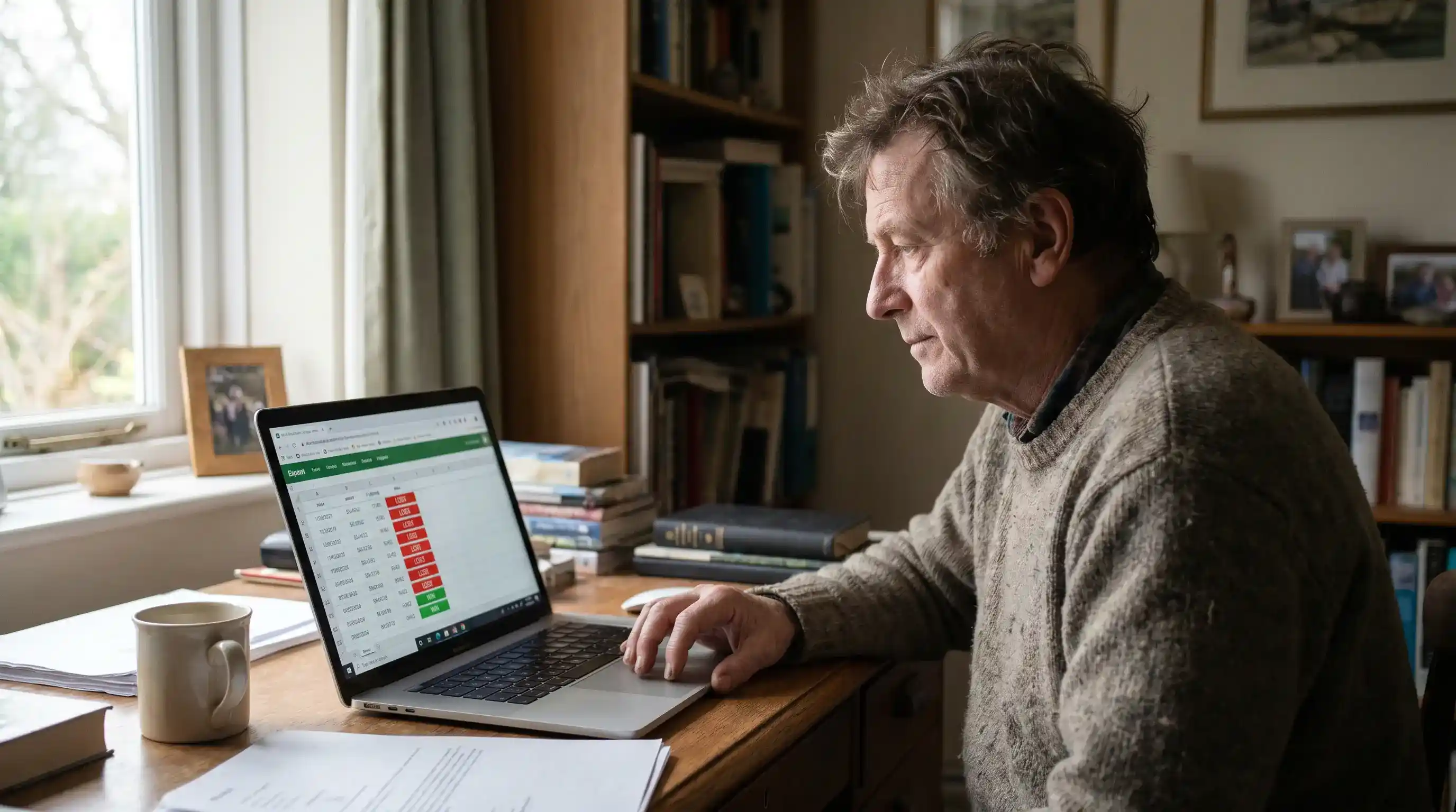 UK punter reviewing a betting log during a normal variance losing streak