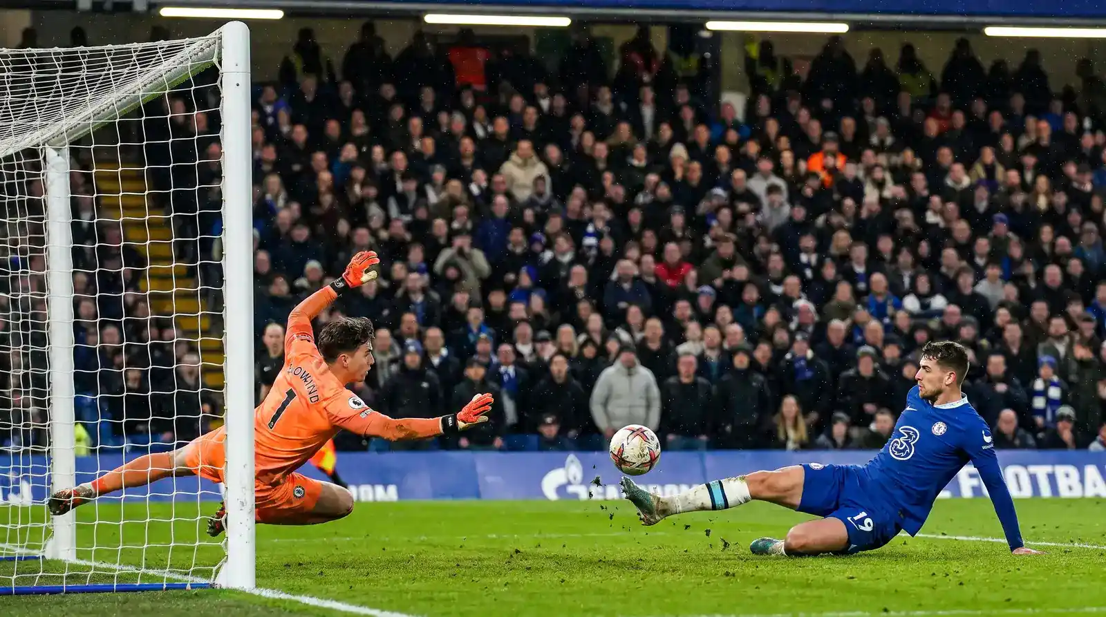 Own goal scored via a deflection off a defender past the keeper during a Premier League fixture